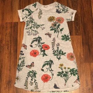 Kids floral print sweater dress
